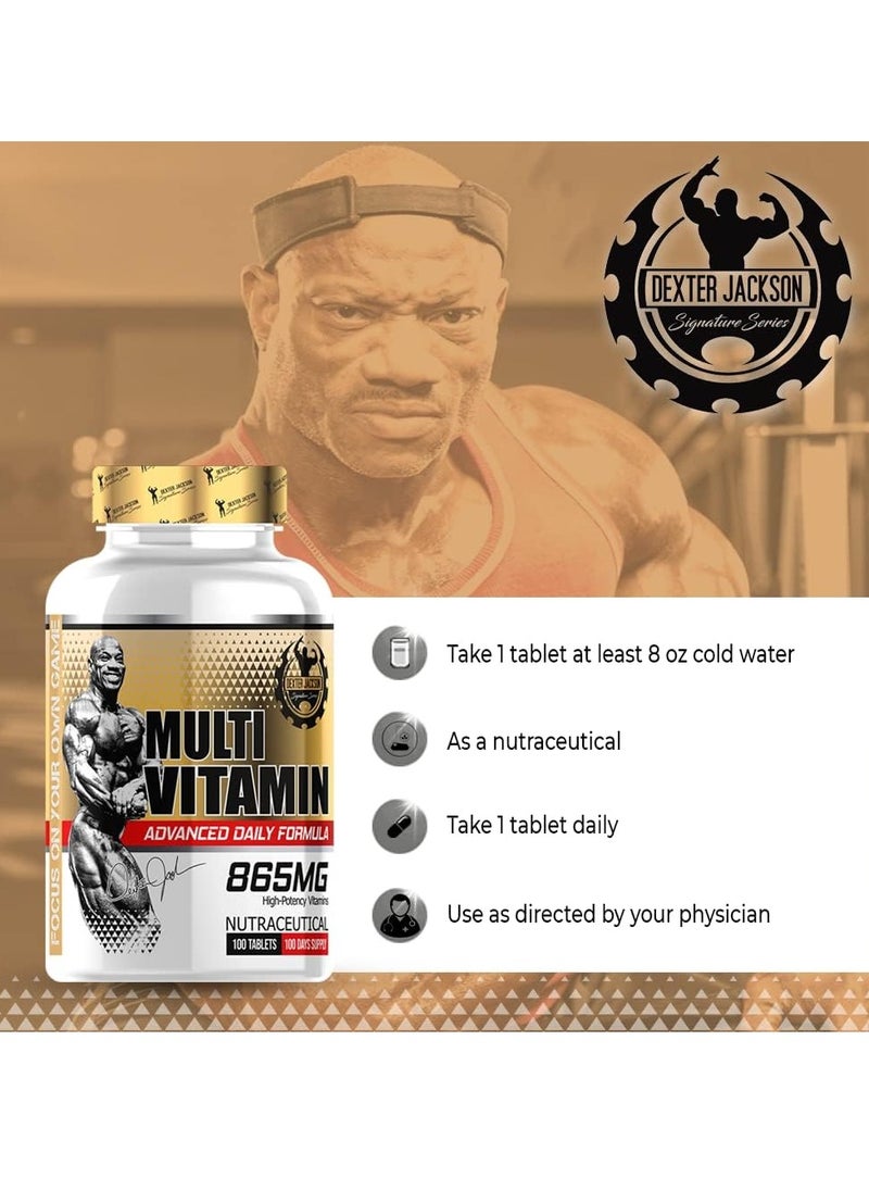 DEXTER JACKSON Dexter Jackson Gold Series Multivitamin Dietary Supplement 100 Tablets  - Image 5