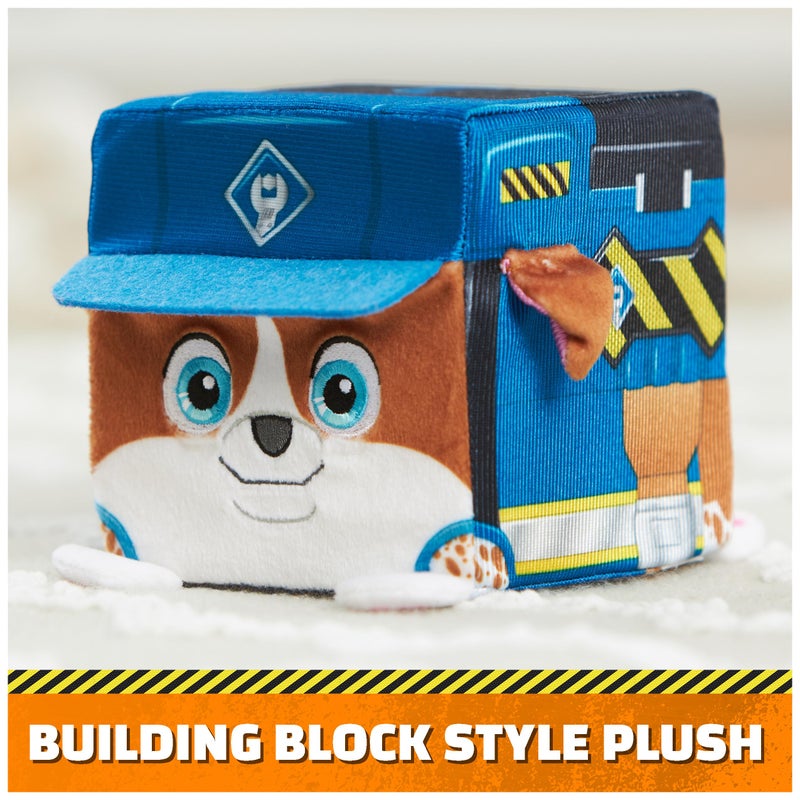 Rubble & Crew Stuffed Animals, Wheeler, 4-Inch Cube-Shaped Plush Toy for Kids Ages 3 and Up - Image 2