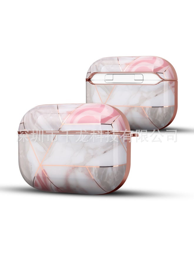 Generic - Bluetooth Earphone Case Electroplated Marble Airpods Protective Case For Airpods Pro Earphone Case In Stock-Color:PM4-Applicable Model:Airpods Pro2 - Image 1