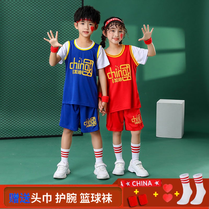 Summer Children'S Basketball Clothes Suit Men'S Short Sleeve Jersey Football Vest Outdoor Training Baby Sports Women - Image 4