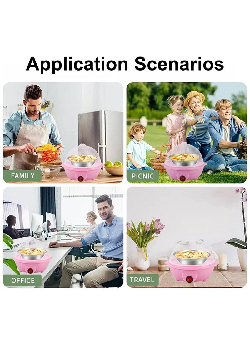 ARTC Multifunction Single Layer Electric 7 Eggs Poacher Fryer Cooker Boiler Steamer Maker Machine DIY Cooking Kitchen Tools, Blue