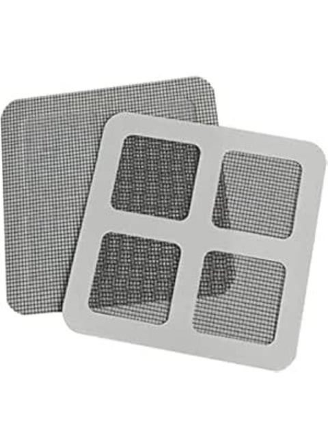 مجموعة إصلاح شاشات النوافذ والأبواب المصنوعة من الألياف الزجاجية - عبوة من 10 قطع