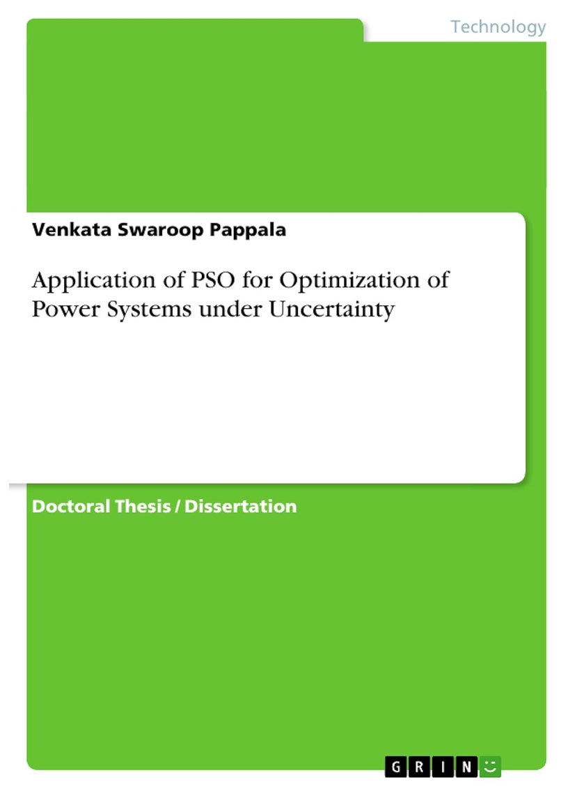 Application of PSO for Optimization of Power Systems under Uncertainty 