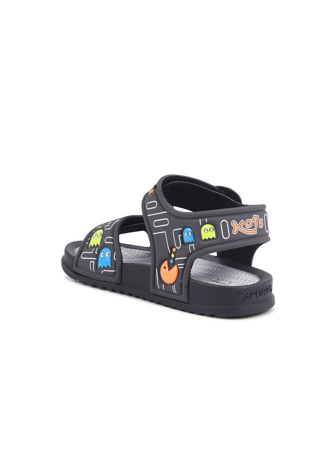 KATS PAC-MAN Kids Comfort Velcro Sandals with Cushioned Footbed - Image 3