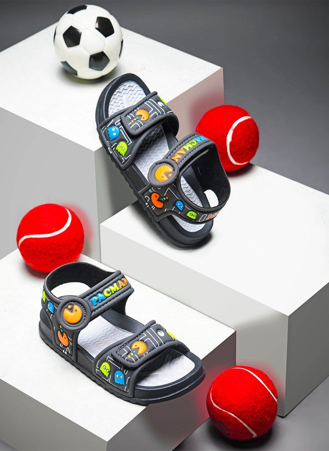 KATS PAC-MAN Kids Comfort Velcro Sandals with Cushioned Footbed - Image 1
