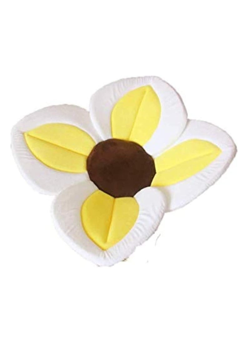 ULHYC Baby Bathtub Baby Bath Mat Seat, Sponge Folding Fits Most Sinks Newborn & Baby Essentials(Blooming Flower) - Image 1