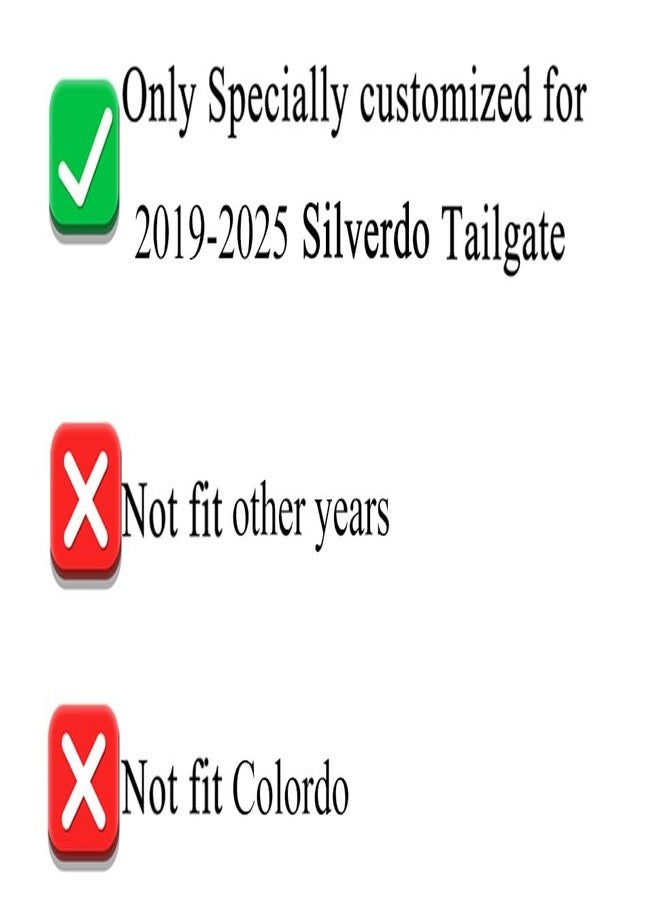 Texflic Tailgate Insert Letters Compatible with 2019 2020 2021 2022 2023 2024 2025 Accessories 3D Rear Emblems Badge with Strong Adhesive Gloss Black with Red Border - Image 2