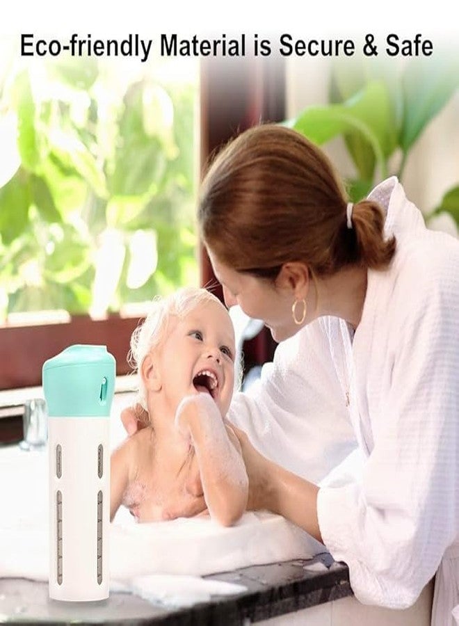 CLICKSWIFT 4-in-1 Travel Dispenser Bottle Sets, Includes Four 40 mL Cosmetic Toiletries TSA Approved Refillable Leakproof Liquid Containers for Shampoo, Lotions, Skincare, Makeup Products - Image 3