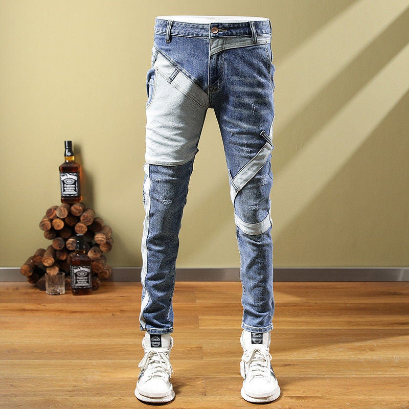 Unisex Casual Daily Denim Jeans - Image 4