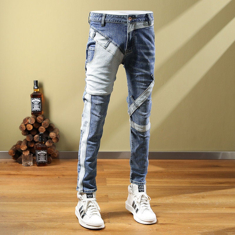 Unisex Casual Daily Denim Jeans - Image 3