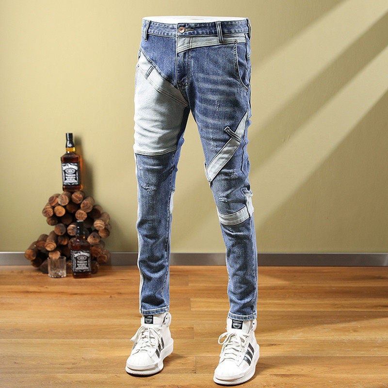 Unisex Casual Daily Denim Jeans - Image 1