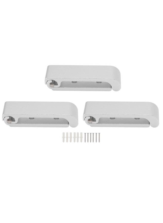 Thoraya 3Pcs Folding Coat Hooks Aluminum Alloy Foldable Wall Hook for Office Bedroom Living Room Dining Room Kitchen Bathroom  - Image 1