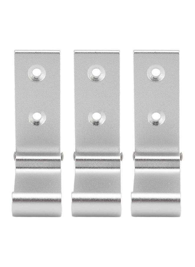 Thoraya 3Pcs Folding Coat Hooks Aluminum Alloy Foldable Wall Hook for Office Bedroom Living Room Dining Room Kitchen Bathroom  - Image 3