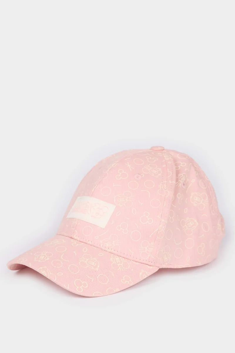ديفاكتو Girl Disney Mickey &amp; Minnie Patterned Denim Cap