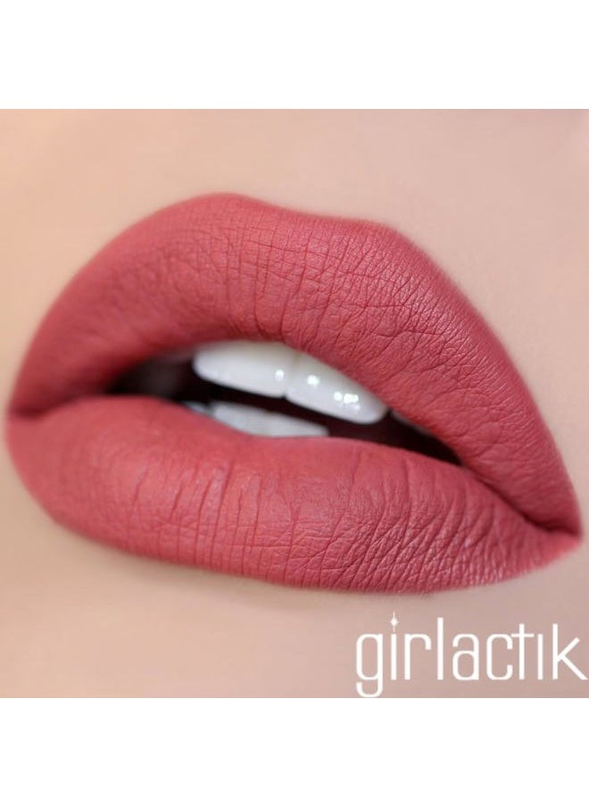 girlactik Long Lasting Matte Lip Paint Liquid Lipstick in Allure- Long wearing, Smooth Application, Pigmented, Non-Crack Formula, Lightweight, 7.5 ml / .25 oz, (Allure)  - Image 2
