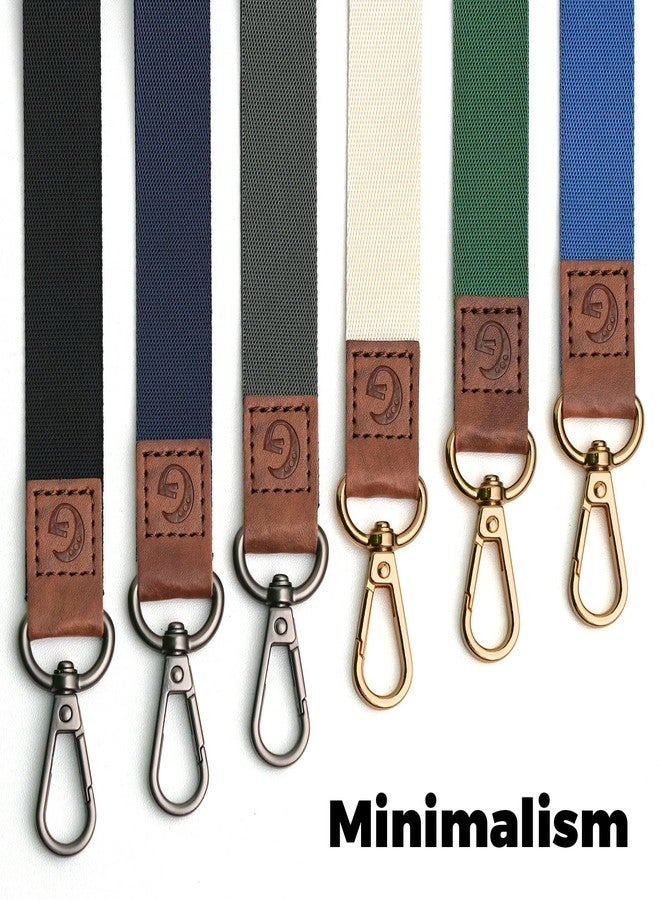Glorisunity Lanyard, Long Neck Lanyard Key Lanyard, Id Badge Lanyard for Women and Men, Whistle, Keychain Soft Key Lanyard (White) - Image 3