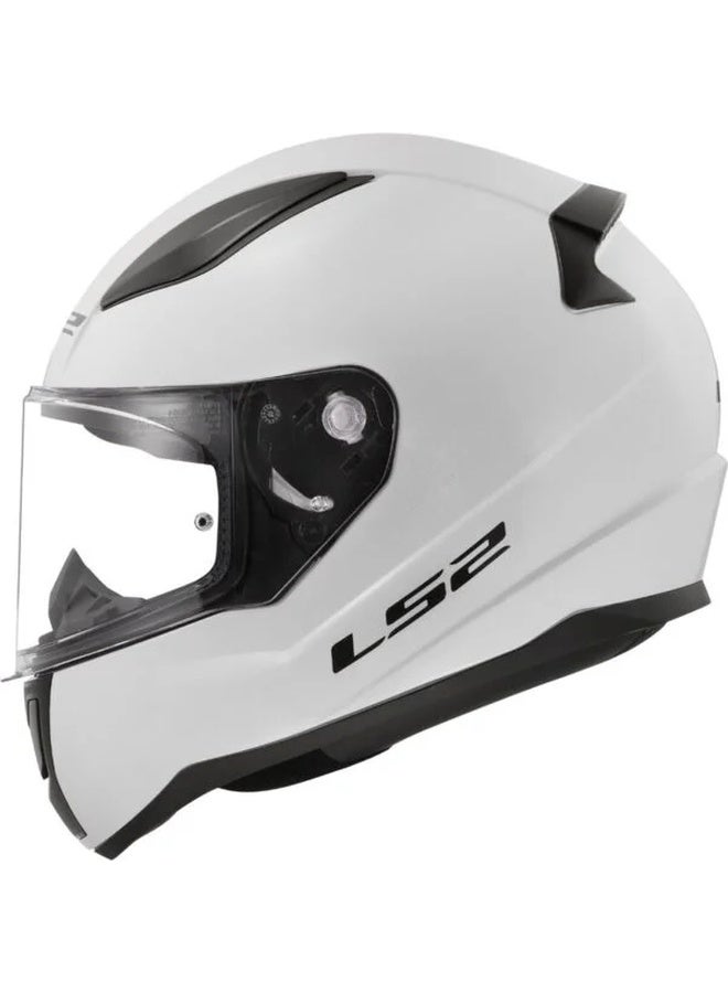 LS2 RAPID II Full Face Motorcycle Helmet Gloss White Size L | Sport Touring Full Face Helmet - Image 2