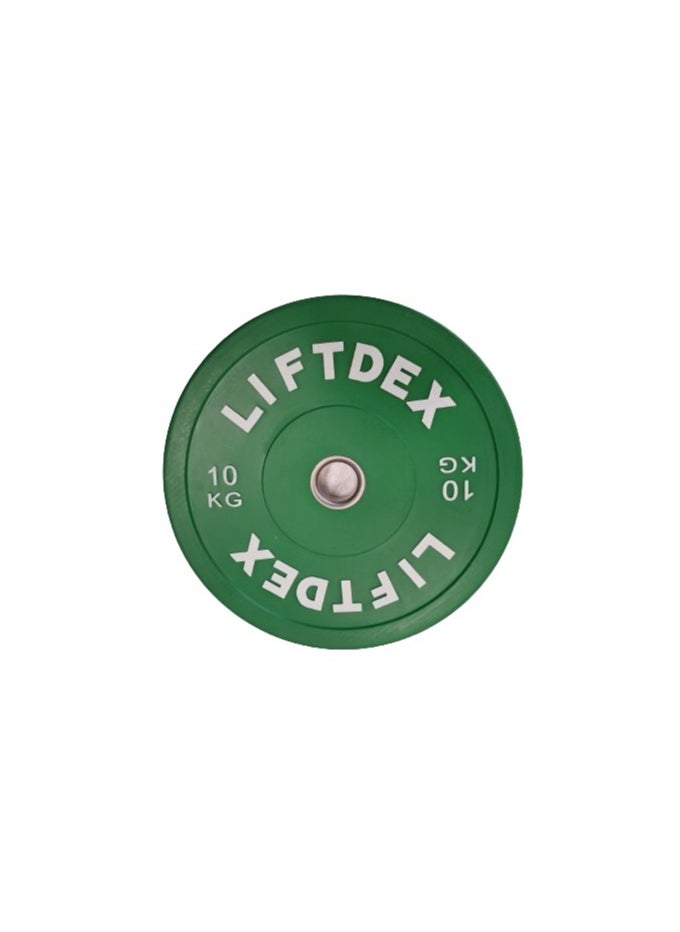 Liftdex 3D Rubber Bumper Olympic Weight Plates Set of 2 Green - 10 Kgs Each - pzsku/Z4A224A35C7FA754F6D6CZ/45/_/1721820633/e5f8a4c2-af85-4598-962b-a1d1ccc5eb59