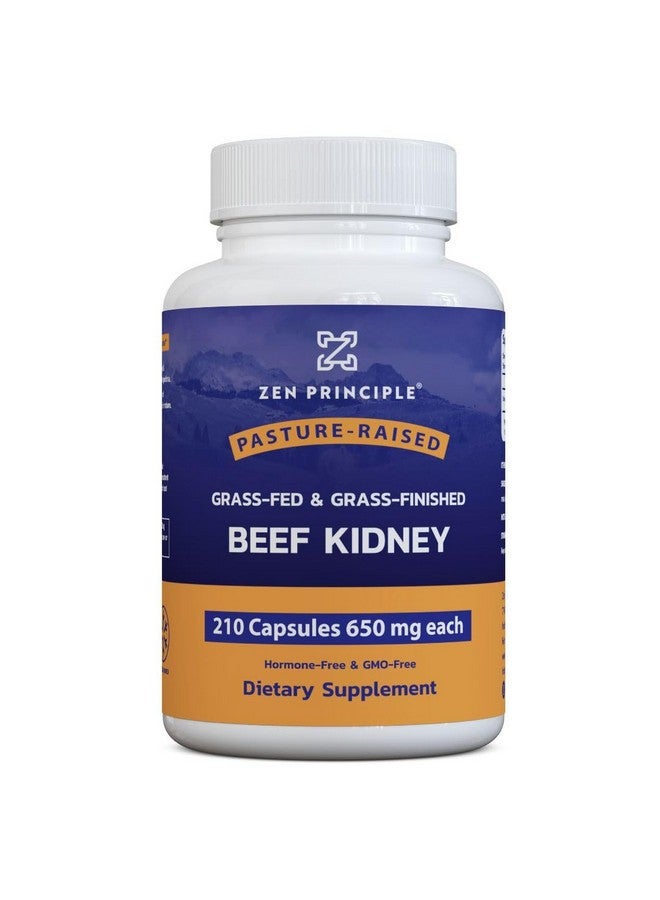 Zen Principle Grass Fed Beef Kidney Supplement, 420 Capsules, 3250mg. DAO Enzyme for Histamine Health. Selenium and B12 for Thyroid Support. - Image 2