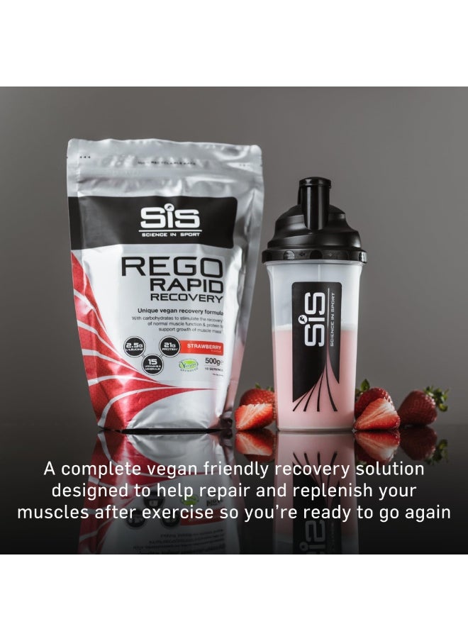 SIS REGO Rapid Recovery, Unique Vegan Recovery Formula, Strawberry Flavour, 10 Servings, 500g  - Image 3