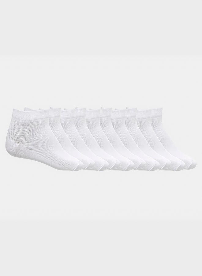 Kheyoot ALL WHITE LONG 10 MEN Set Of 10 Socks - Image 3