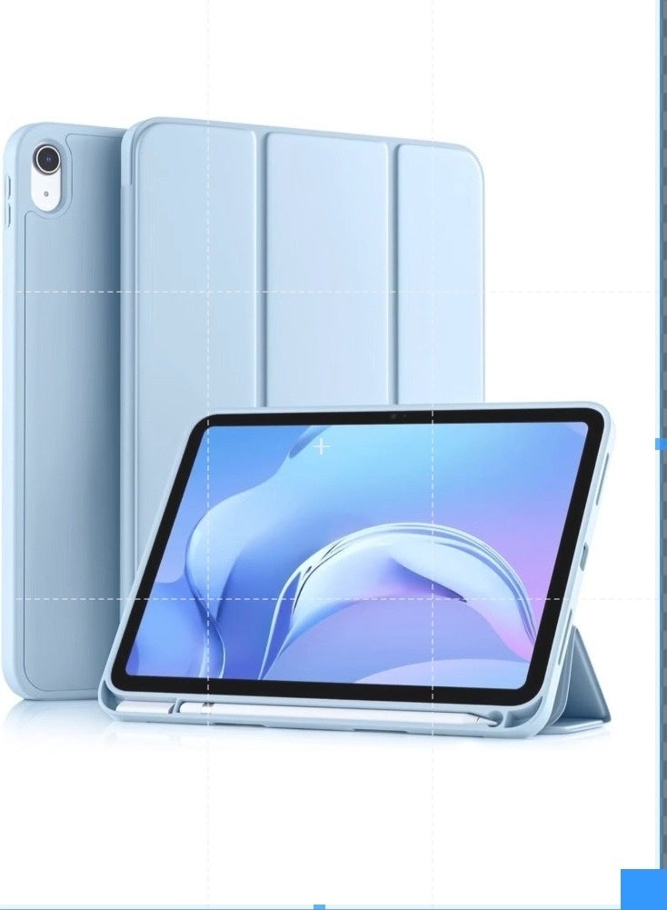 ELTRAZONE Premium Trifold Stand Case for iPad 10th Generation (10.9-Inch, 2022) – Slim & Lightweight Protective Cover with Pencil Holder, Auto Sleep/Wake, and Shockproof Soft TPU Back – Sky Blue