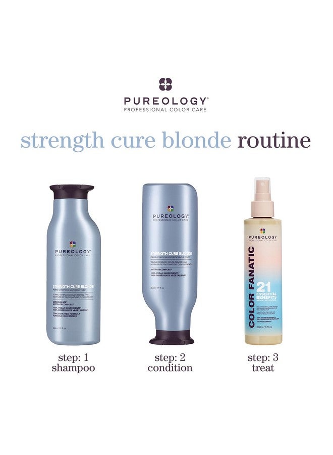 بيورولوجي شامبو بيورولوجي سترينث كيور بلوند البنفسجي للشعر الأشقر والمعالج بالألوان الفاتحة، 9 أونصة سائلة - Image 5
