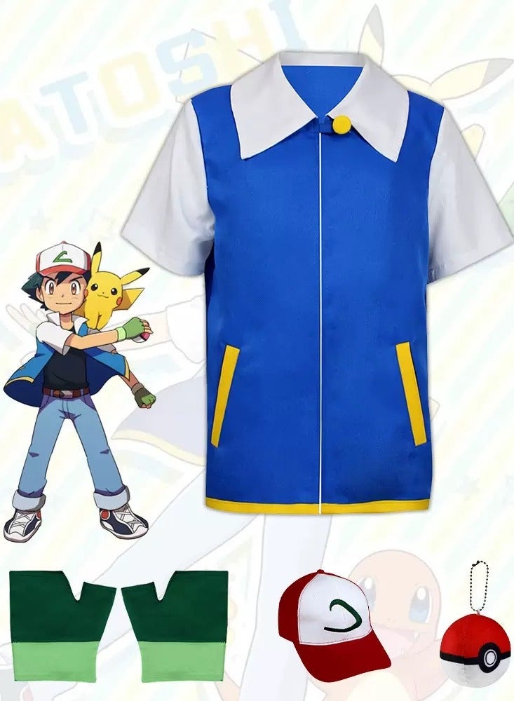 Pokémon Ash Ketchum Role-Play Costume Set Size-140CM - Image 1