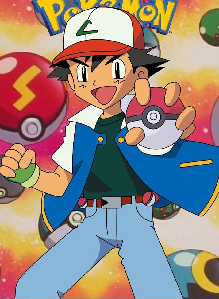 Pokémon Ash Ketchum Role-Play Costume Set Size-140CM - Image 2