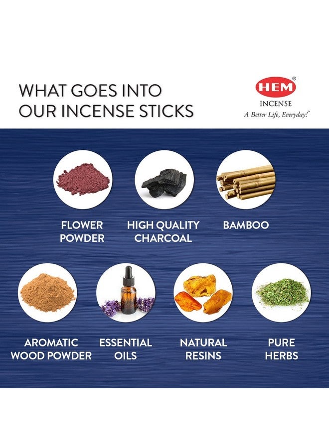 HEM HEM Dragons Blood Blue Incense Sticks | Natural, Pure House & Flower Powder | Aromatherapy Incense For Air Purifier, Cleanness The Aura & Relieving Stress | Gift Set, 120 Count (Pack of 1) - Image 4