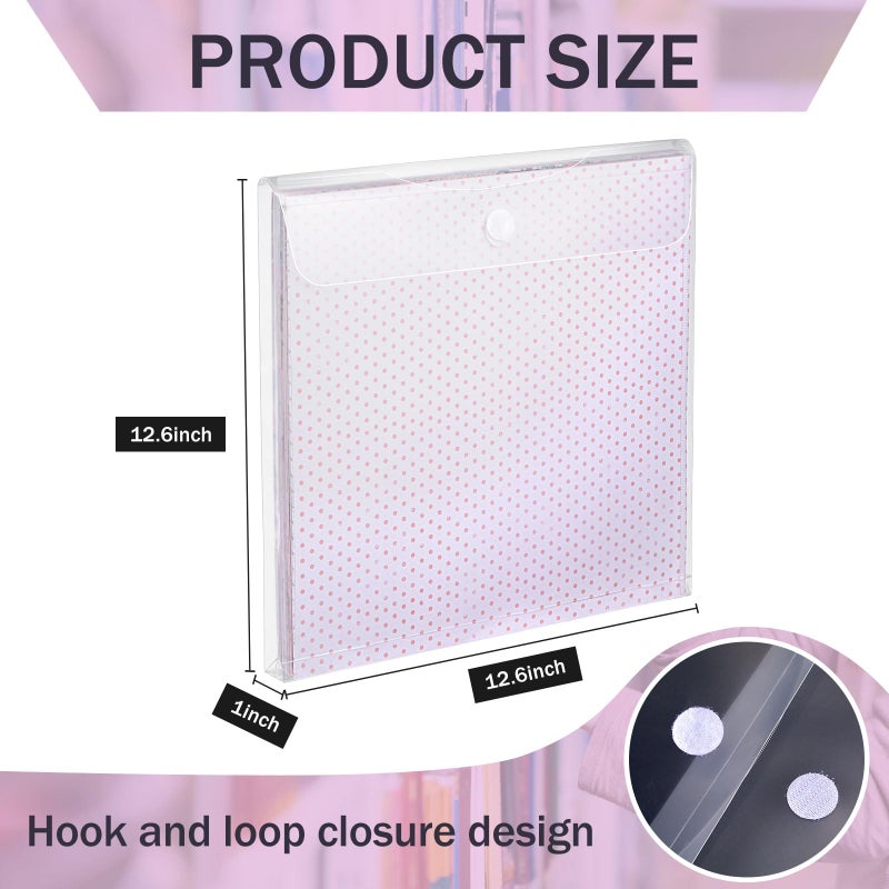 Henoyso 24 Pcs 12 x 12 Scrapbook Paper Storage Organizer Top Loading Plastic Craft Paper Holder Storage Organization for Holding Scrapbook Vinyl Files Photos, Clear - Image 2