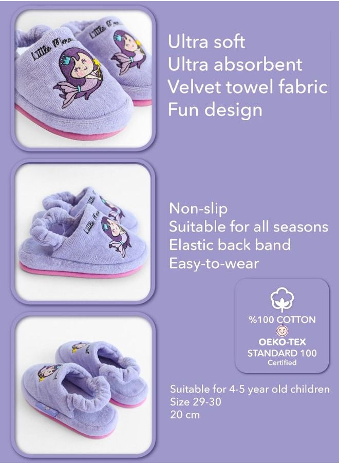 Milk & Moo - Milk&Moo Kids House Slippers Little Mermaid - Image 1