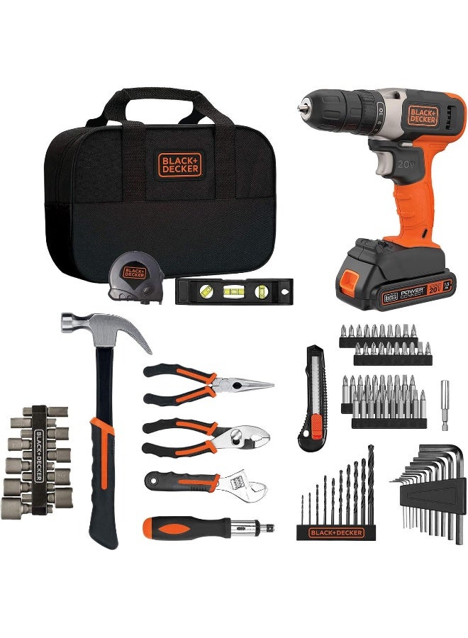 Beyond beyond by BLACK+DECKER Home Tool Kit with 20V MAX Drill/Driver, 83-Piece  - Image 1