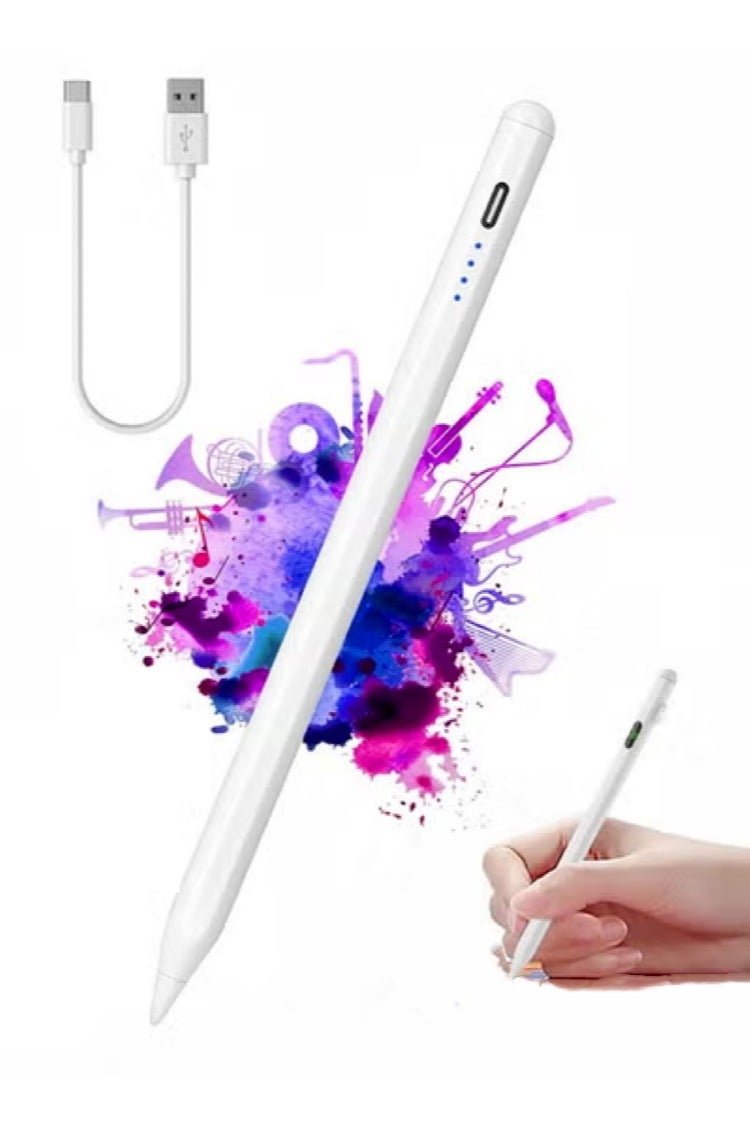 Universal Active Stylus Pen Compatible with Huawei/Honor/Samsung/Lenovo/Xiaomi and Other Android Smartphone and Tablet Devices Tablet Pen, White (Not for iPad/iPhone) - Image 2