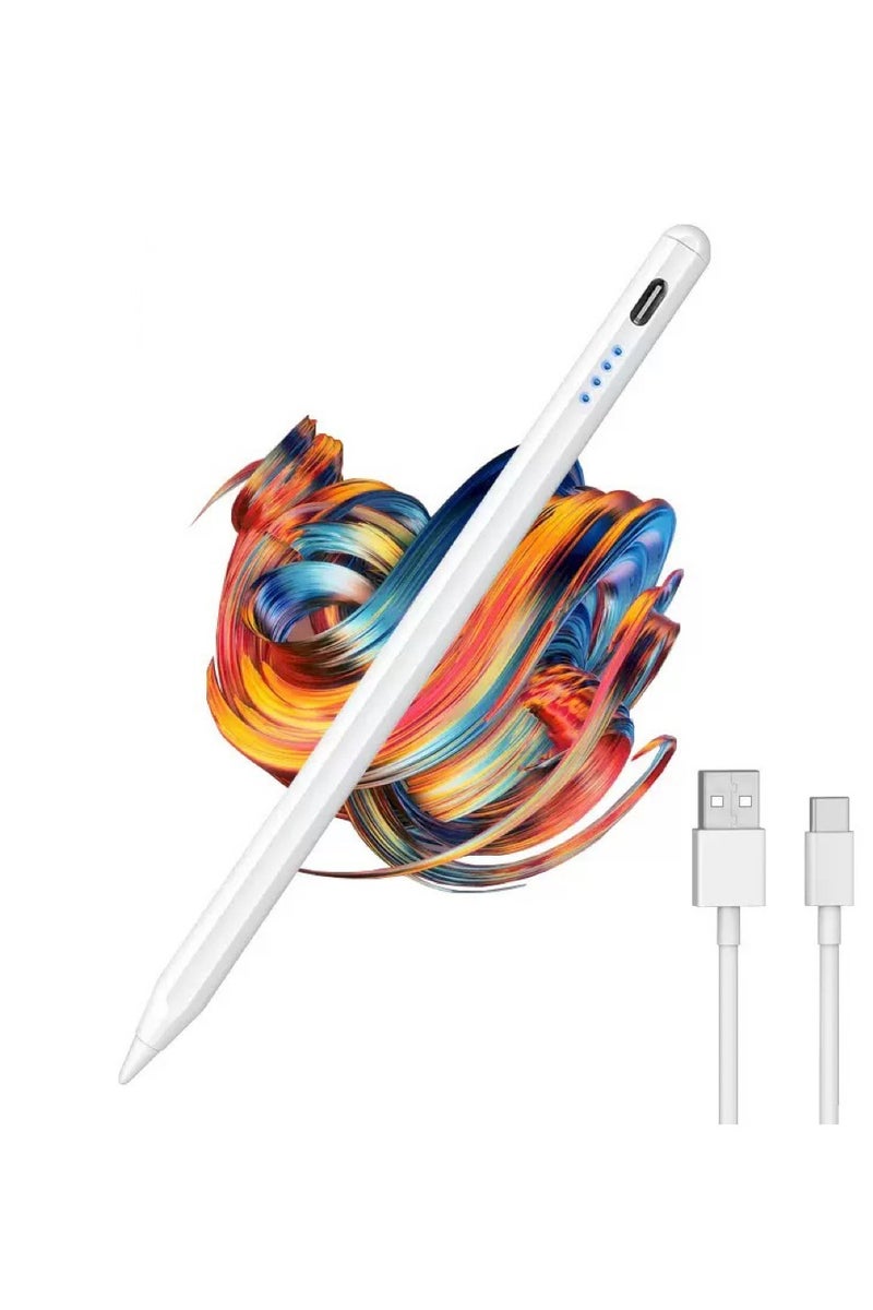 Universal Active Stylus Pen Compatible with Huawei/Honor/Samsung/Lenovo/Xiaomi and Other Android Smartphone and Tablet Devices Tablet Pen, White (Not for iPad/iPhone) - Image 1