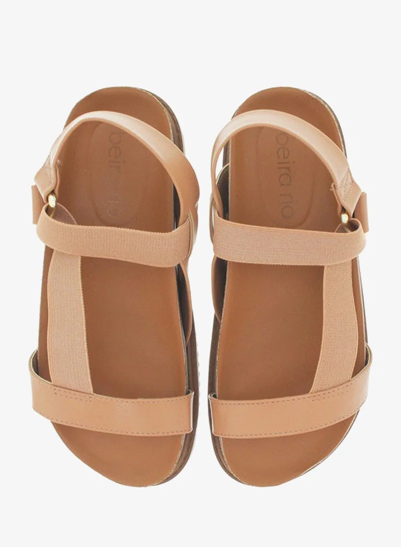 Beira Rio Nude Sandals for Women with Back Strap – Stylish & Supportive sling Back Ladies Sandals for Women | Best Price UAE