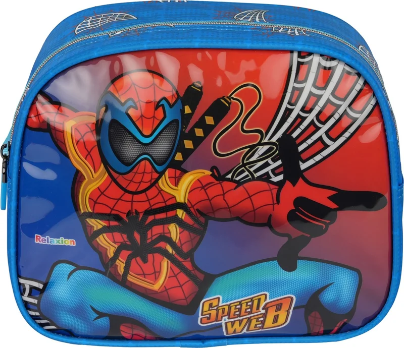 ريلاكسن Embossed Spider Figured Sequin 3-Piece Primary School Bag Nutrition Pen Holder Set 1370