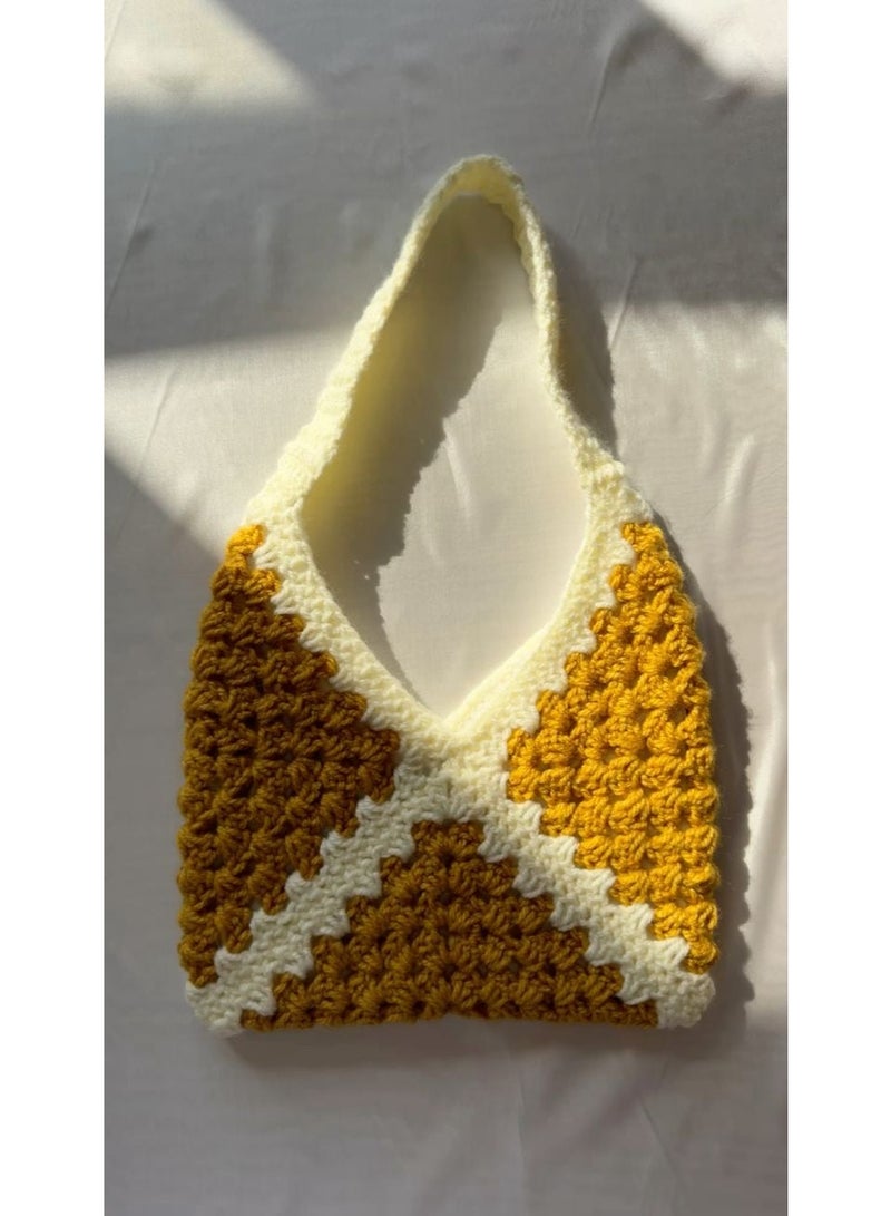 CROCHKA Elegant Handmade Summer Crochet Shoulder Bag - Image 1