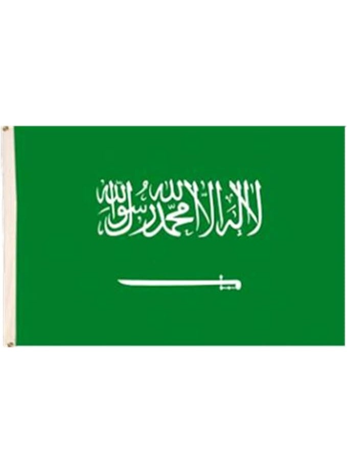 عاصفة Stormflag علم المملكة العربية السعودية 90x150cm (3x5ft) البوليستر 90g عينتين مع خياطة مزدوجة - Image 1