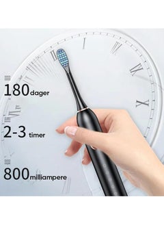 General Rechargeable Electric Toothbrush, Electric Soft Gum Toothbrush for Adults with 4 Brush Heads, USB Rechargeable Lasts 180 Days 40000 VPM Deep Clean 6 Modes Toothbrush Includes Travel Case  - Image 4