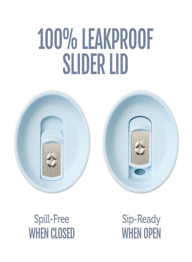 Ello Jones 11oz Insulated Stainless Steel Travel Mug with Leak-Proof Slider Lid, Single Serve Small Coffee Tumbler, Keeps Drinks Hot 3 Hours Cold 8 Hours, BPA-Free, Serene Blooms - Image 4