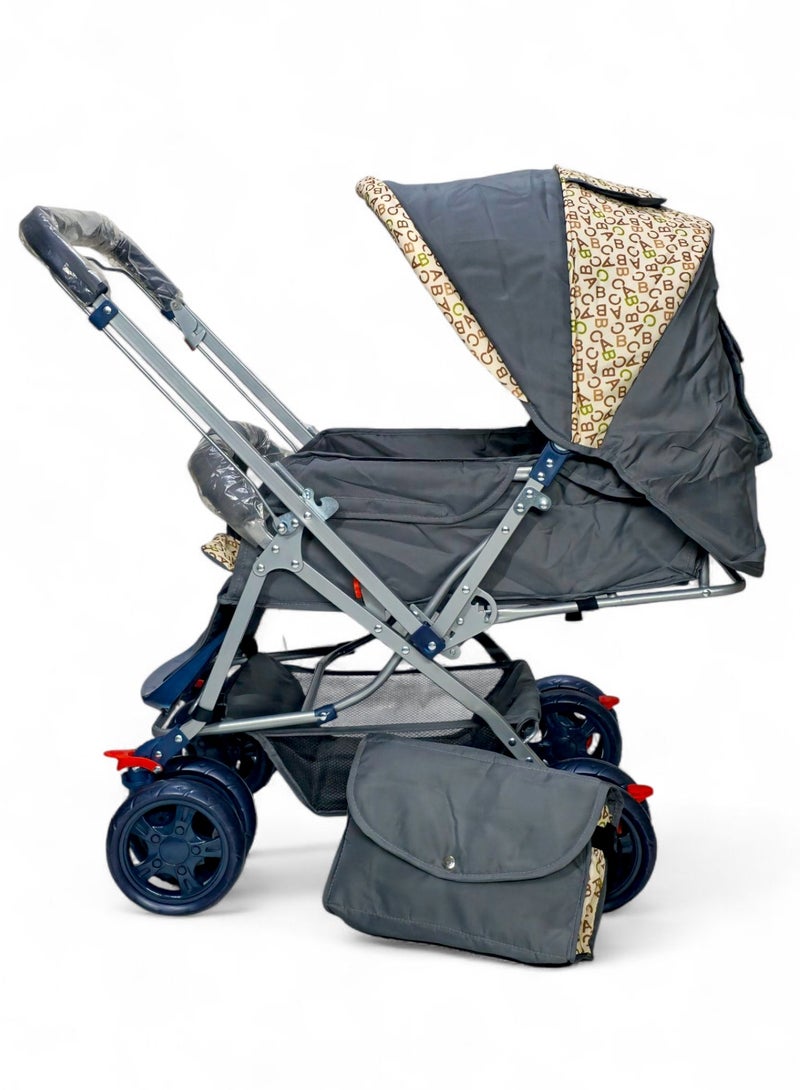 BABYCARA Baby Stroller Reversible Handle with a Bag for Babies Accessories 0-3 Years - Image 3