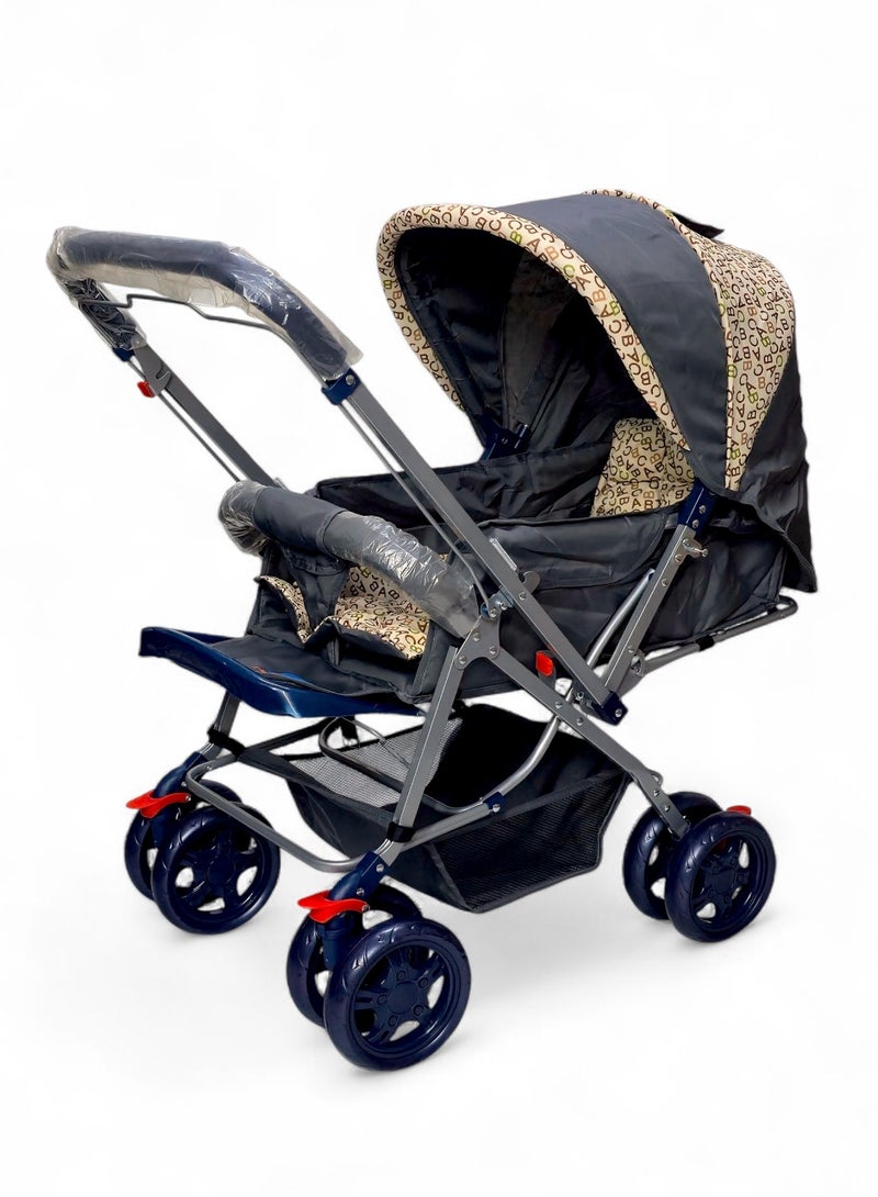 BABYCARA Baby Stroller Reversible Handle with a Bag for Babies Accessories 0-3 Years - Image 4