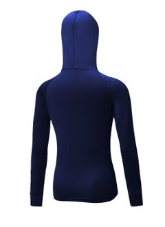 Loquat Women Quick Dry Breathable Elastic Coat Dark Blue  - Image 2