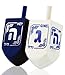 Izzy 'n' Dizzy Izzy n Dizzy Hanukkah Dreidels Extra Large Blue and White Wooden Dreidel 2 Pack - Image 2