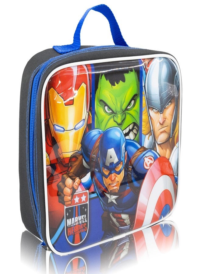 Fast Forward Marvel Avengers Lunch Box for Kids | Insulated Lunch Bag Lunch Box for Boys, Girls, Unisex, Toddlers| Avengers Black Reusable Lunchbox - Image 2