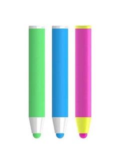 Green Lion Kids Universal Touchscreen Pencil, Soft Silicone, Ergonomic Grip, Multicolor Set of 3