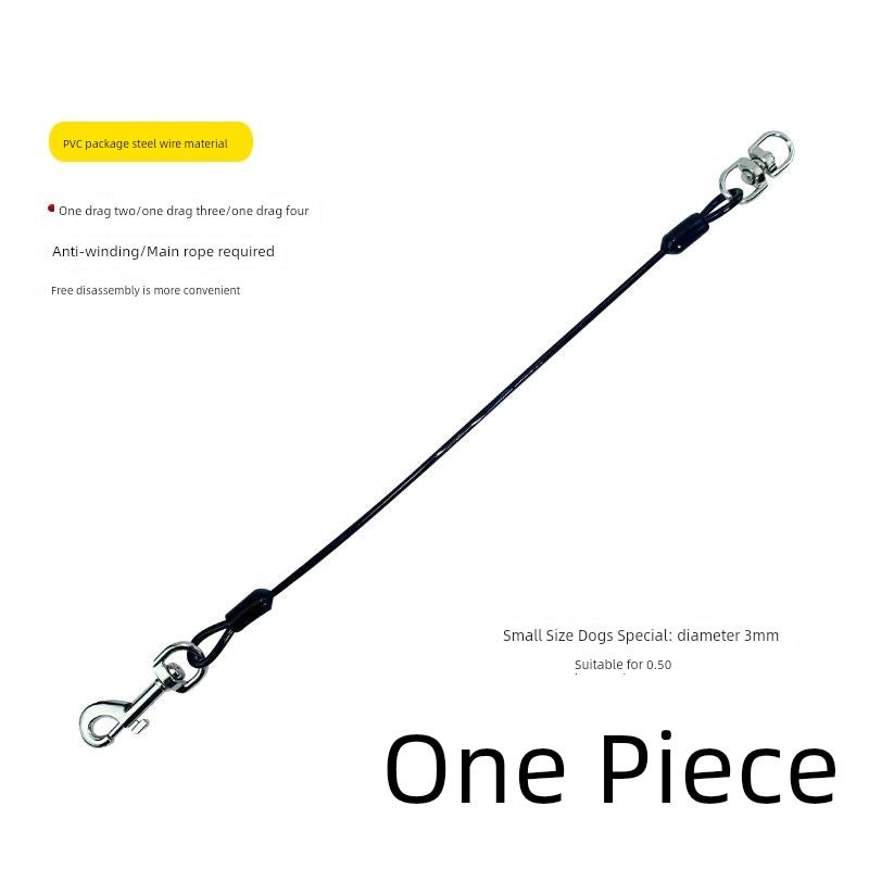 Double dog leash, one drag, multiple dogs, anti-entanglement, dog walking, double-headed hook, dog leash, small, medium, and large dog leash - Image 5