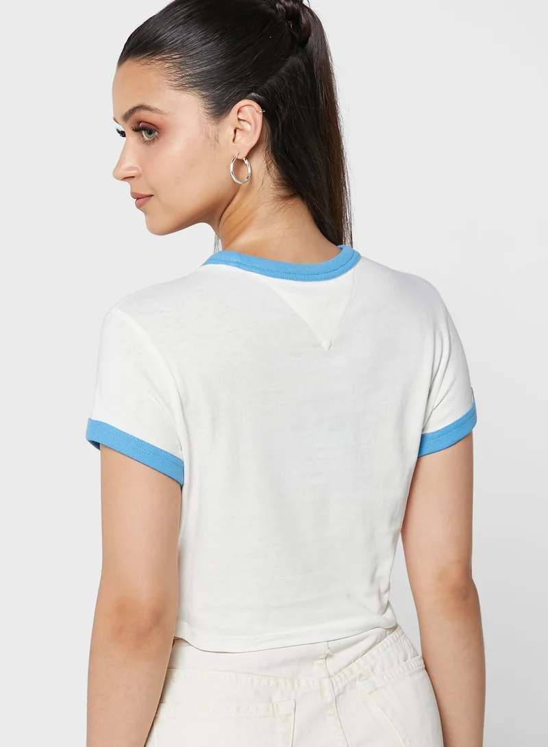 TOMMY JEANS Country Logo Cropped T-shirt