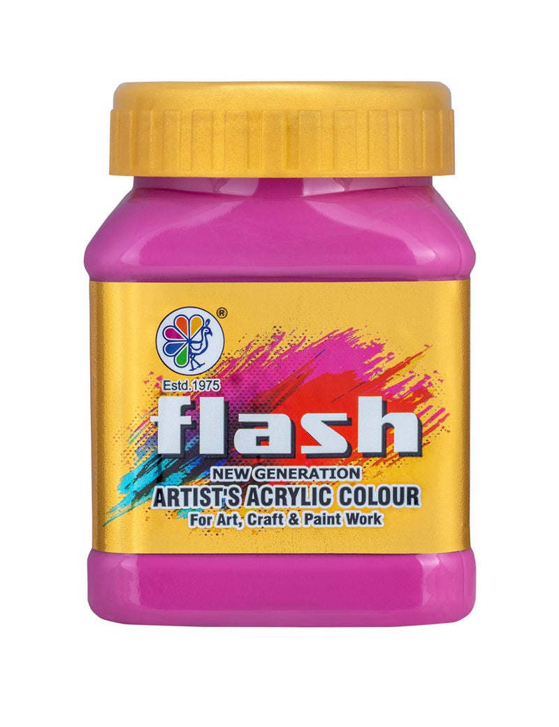 Flash Acrylic Colour (Magenta, 200 ml) - Image 1